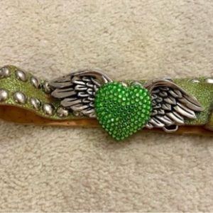 Vintage silver star olander enterprises belt with Swarovski crystals size 32